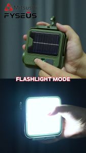 Mitsushi Solar Powered Outdoor Waterproof Emergency Light Portable Rechargeable Outdoor Camping Light