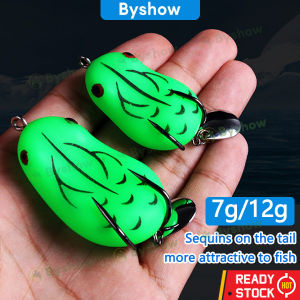 Byshow Soft Plastic Jig Head Bait Jump Frog Fishing Lure Umpan Pancing Katak Loncatan Casting Palsu Ikan Slow Jigging Terapung Gewang A Must Have fake Fish floating Bait Jiggingfloating Lures fishing Snake head Gewang Ikan