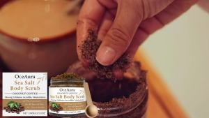 Coffee Sea Salt Body Scrub Exfoliating Deep Cleansing Cellulite Remover Fade Melanin Bleaching Moisturizing Smooth Skin Care