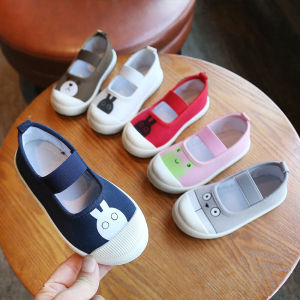 Giày Vải Thường Ngày Cho Trẻ Em Mùa Xuân Thu Giày Vải Trắng Cho Bé Gái Giày Thường Ngày Cho Bé Trai Giày Đế Mềm Trong Nhà Giày Trẻ Em