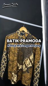 Kemeja Batik Pria Premium Modern Lengan Panjang Desain Elegan M-XXL