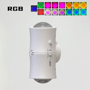LED Night Light RGB 7 Colors Motion Sensor Rechargeable Magnetic Double-head Wall Lamp Cabinet Lamp Kitchen Stairs Decor Light