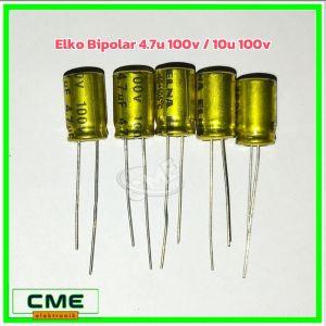 Elko Bipolar 4.7u 100v / 4.7uf 100vol / Elco twitter non polar Kualitas baik