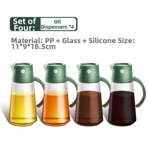 MAGIC KITCHEN | Magic Kitchen Glass Oil Bottle with Leak-Proof Auto-Opening Large Capacity