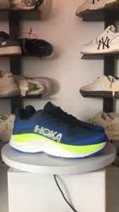 รองเท้าวิ่ง Ho--ka Bondi 8 สีน้ำเงิน น้ำหนักเบา นิ่ม ใส่วิ่งได้ เกาะพื้นดีมาก พร้อมส่ง