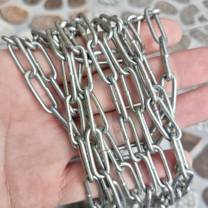 Dây xích sắt mạ kẽm Phi 2mm - Mắt xích 21x7mm (Giá/1 mét dây)