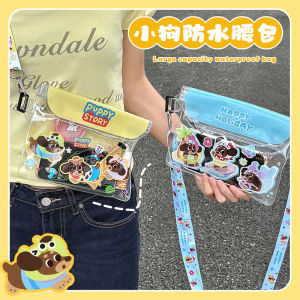 Transparent Waterproof Mobile Phone Bag Touch Screen Waist Bag Storage Pouch for Beach Swimming Drifting Sausage Dog