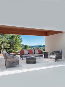 Outdoor Creative Leisure Furniture Set Sofa Bed Combination Coffee Table Balcony Sunroom Table Chairs Hotel Model Room