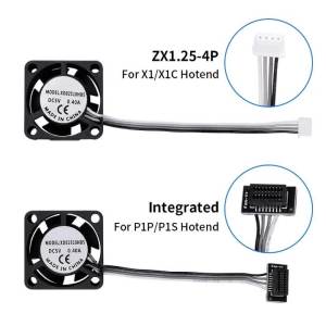 Quạt Làm Mát Hotend Bambu Lab X1/P1 A1 2510 Kèm Cáp Làm Mát Nhanh Cho Máy In 3D P1S P1P A1 A1 Mini Của LIXIU
