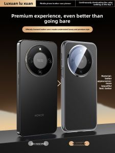 LUXUAN | Ốp Lưng Chống Sốc Bao Phủ Toàn Bộ Cho Honor X70 Da Thật Mềm
