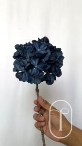 Bunga Valentine / Bunga Palsu / Bunga Biru Navy / Bunga Biru Muda / Bunga Burnt Orange / Bunga Hydrangea /  Hortensia