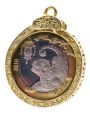 Personalized Coin Pendant Keychain Silver Dollar Shell Necklace Zodiac Commemorative Coin Holder Head Keychain Pendant. 