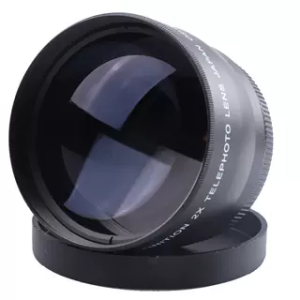 2X Magnification Lens Photography Additional Fixed Focus Zoom Standard Lens 58mm Card Slot Digital Accessories for Live Broadcasting