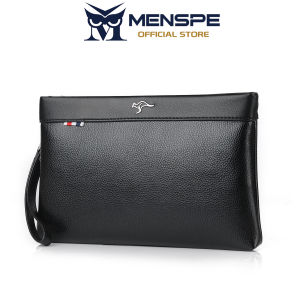 MENSPE Envelop Bag Long Wallet Business Bag Soft PU Handbag Multi-Functional Wallet Litchi Pattern Wallet Large Capacity Purse Multi-Card Position ID Credit Cards Holders Coin Bag Phone Bag Business Wallets