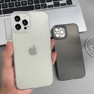 เคสแบบด้านป้องกันรอยนิ้วมือสำหรับ iPhone 11 Pro Max 17 15 16 14 13 12 Pro Max 14 15 Plus เคสกันกระแทกนุ่มบางพิเศษป้องกันรอยขีดข่วน