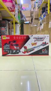 Mainan Anak ALLOY CATAPULT DEFORMATION TRUCK Folding Track Die Cast
