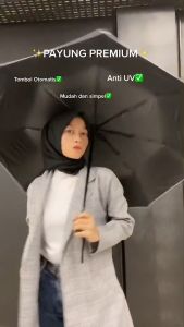 Payung Lipat Otomatis Anti UV + Tombol Buka Tutup Anti Panas Portable