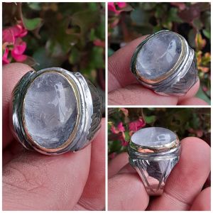 cincin batu kecubung es kalimantan asli jaminan