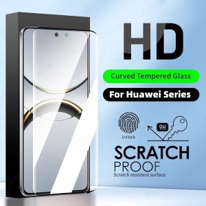 Bảo Vệ Màn Hình Cong Cho Huawei P30 P40 P50 Mate 20 30 40 Pro Nova 8 9 10 Pro Pura 70 Pro Honor 50 70 90 Pro Kính Cường Lực HD Clear chống ánh sáng xanh View Film Kính Bảo Vệ Chống Trầy Xước Độ Cứng 9H Chống Trầy Xước
