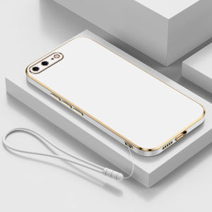 Casing hp iPhone 8 7 Plus aesthetic Luxury Soft TPU Square Full Back Cover Protection