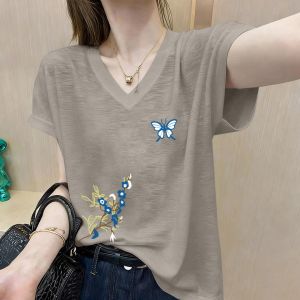 V.C.I | V-Neck Loose Breathable Thin Summer Teeshirt