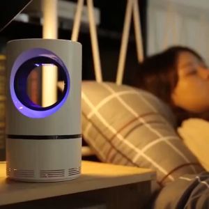 Lampu Perangkap Nyamuk USB LED Mini Electric Mosquito Killer Lamp Ultraviolet Pembasmi Lalat Serangga Lampu LED Nyamuk - COD