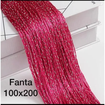 Tirai Glitter Berkualitas Tinggi dengan Uk 1x2/1x3/1x1 meter Tirai Benang Premium Import