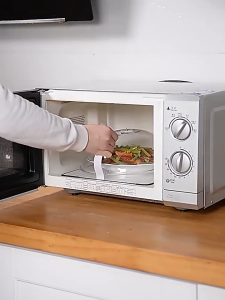 Clear Microwave Splatter Cover High Temperature Resistant Microwave Food Cover Adjustable Steam Vent