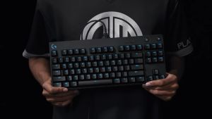 Logitech G PRO X Mechanical RGB Gaming Keyboard with Swappable Switches (Comes with GX Blue Clicky Switches)