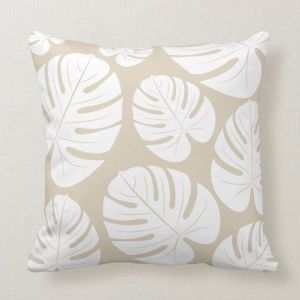 TopPillow Geometric Throw Pillow Case Cover 18x18inch Beige Color Luxury PillowCase For Home Decor