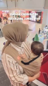 Gendongan Bayi Samping Instan Adjustable Baby Pouch Geos Busa Gen Two Diamond Premium QYO-QYO