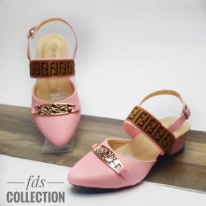 Sepatu Anak Perempuan Hak 3 cm Usia TK Sampai SD Motif Tali Belakang