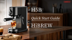 Máy pha cà phê Espresso Cappuccino Latte thương hiệu Mỹ cao cấp HiBREW H5B công suất 1500W áp suất 15bar - Bảo Hành 12 Tháng