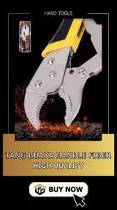 TANG BUAYA GRIP KARET BENGKOK 10" - Locking Pliers Curve - 10 Inch