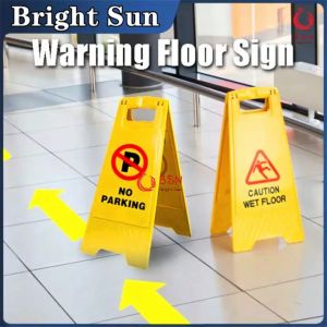 【Local Shipment】 Foldable Caution Wet Floor Signage / No Parking Signage Warning Floor Signage A Type Of Eye-catching Warning Sign Roadside Emergency Safety Warning