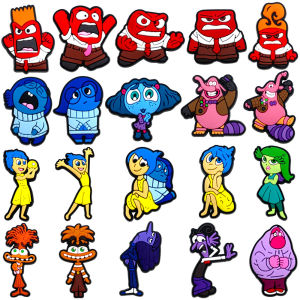 Hot Toys | 9-29Pcs Cartoon Inside Out Shoe Charms for Crocs Clogs Bubble Slides Shoe Accessories DIY Shoe Decoration Buckle Party Gifts