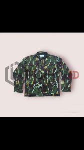 JAKET ABG POLISI POLRI HIJAU LORENG BRIMOB / ARMY CAMO TACTICAL / TNI ABRI POLRI
