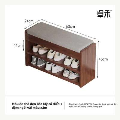 ZHUOHE | Ghế Đựng Giày Gọn Gàng Cho Sảnh