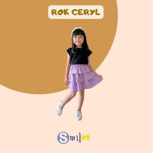 Rok Anak Ceryl Smilee Warna Ungu Size 1-5 Tahun