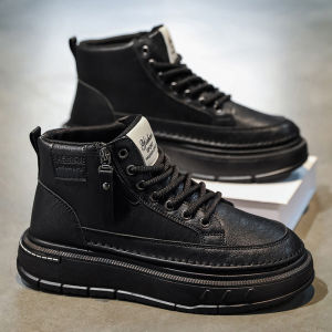 CONGLINSHIZI | Men Autumn Winter British Vintage Work Boots Anti-slip
