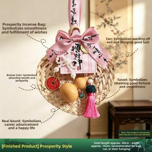 ETY | Handmade Dried Wormwood Door Decoration for Festive Ambiance
