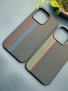 Ultra-Thin Magnetic  15Promax Phone Case Full Cover Kevlar Anti-Fall Design Business Style Eco-Friendly Digital Accessory