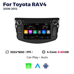 MEKEDE 7 Inch Carplay Android Auto GPS Car DVD Player For Toyota RAV4 Rav 4 2006-2012 Multimedia Stereo No DVD 2 Din Head Unit