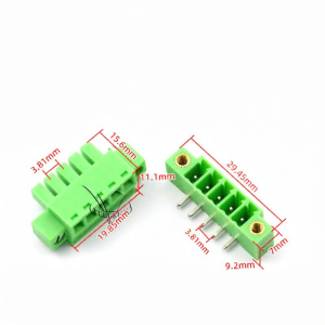 TELESKY | Detachable PCB Terminal Block Plug-in Straight Bent Pin Socket with Ears