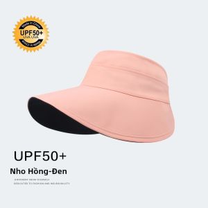 Mũ Chống Nắng Rộng Hai Mặt UV Cho Nữ Mùa Hè Thoáng Khí Che Mặt Che Nắng Chống Tia UV Mũ Đi Biển Rộng Rãi Thoải Mái