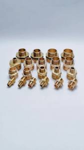 Kép Giảm Ren Ngoài Nối Thu Ren Ngoài 9.6 13 17 21 27 34 - Straight Reducers Brass Threaded Pipe