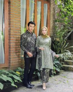 Premium Batik Couple MECCA 4 Sarimbit Batik Couple Modern Sogan Baju Couple Batik Kebaya Terbaru