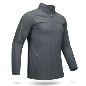 TACVASEN | TACVASEN Áo Thun Nam Dài Tay 1/4 Zip UPF 50+ Bảo Vệ Khỏi Tia UV Hiệu Suất Thông Thường Tee Dành Cho Câu Cá Đi Bộ Đường Dài Nhẹ Nhanh Khô