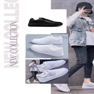 VL Sepatu Sneakers Korea Terbaru kasual Sepatu Sekolah