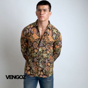 VENGOZ Kemeja Printing Pria - Arjuna Casual Shirt LS